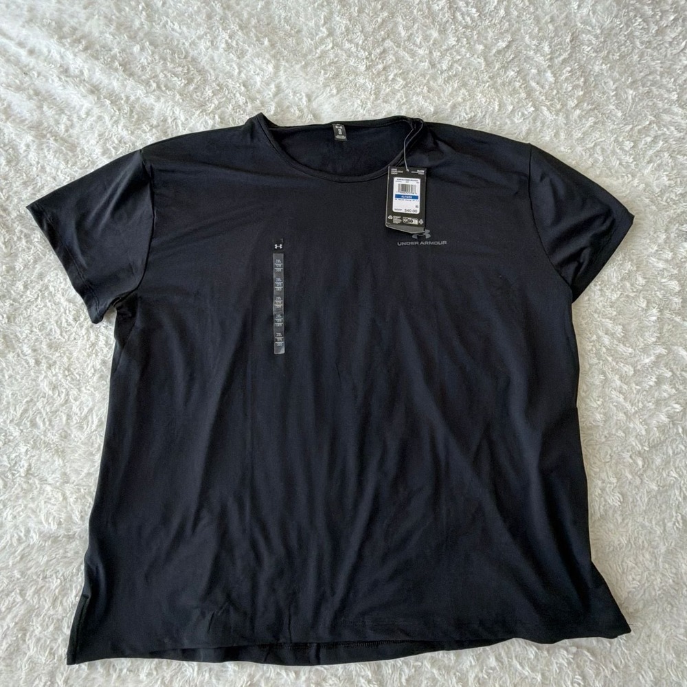 Under Armour Women's Medium Energy SS 2.0 Black Training Shirt